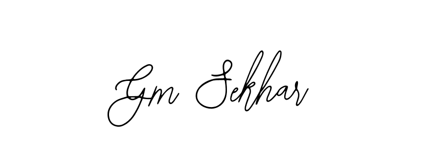 Similarly Bearetta-2O07w is the best handwritten signature design. Signature creator online .You can use it as an online autograph creator for name Gm Sekhar. Gm Sekhar signature style 12 images and pictures png