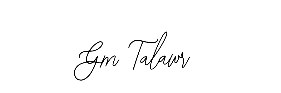 Similarly Bearetta-2O07w is the best handwritten signature design. Signature creator online .You can use it as an online autograph creator for name Gm Talawr. Gm Talawr signature style 12 images and pictures png