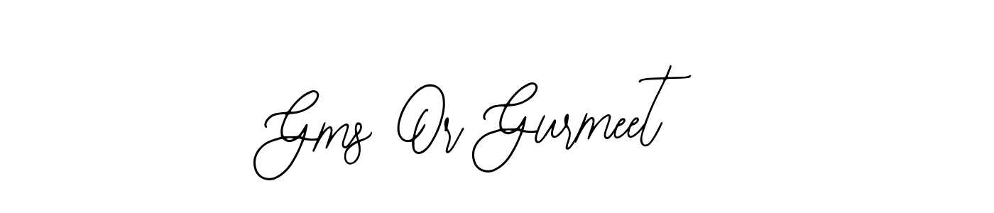 Make a beautiful signature design for name Gms Or Gurmeet. With this signature (Bearetta-2O07w) style, you can create a handwritten signature for free. Gms Or Gurmeet signature style 12 images and pictures png