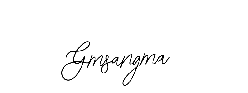 Use a signature maker to create a handwritten signature online. With this signature software, you can design (Bearetta-2O07w) your own signature for name Gmsangma. Gmsangma signature style 12 images and pictures png