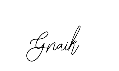 Bearetta-2O07w is a professional signature style that is perfect for those who want to add a touch of class to their signature. It is also a great choice for those who want to make their signature more unique. Get Gnaik name to fancy signature for free. Gnaik signature style 12 images and pictures png