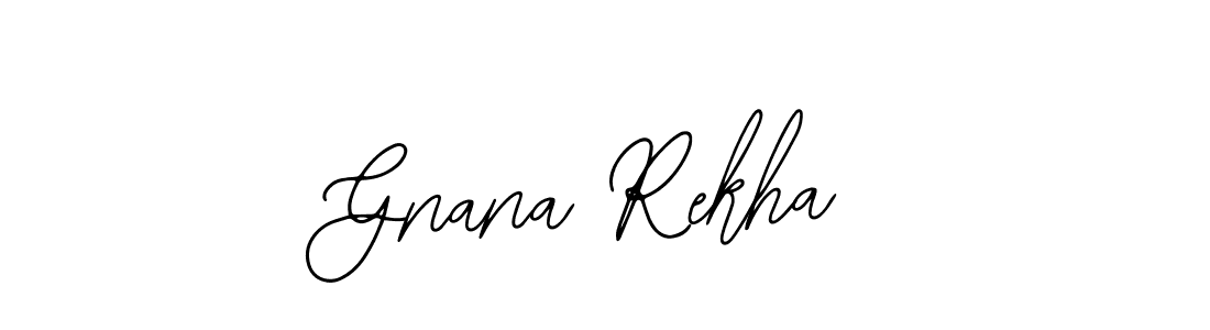 How to make Gnana Rekha signature? Bearetta-2O07w is a professional autograph style. Create handwritten signature for Gnana Rekha name. Gnana Rekha signature style 12 images and pictures png