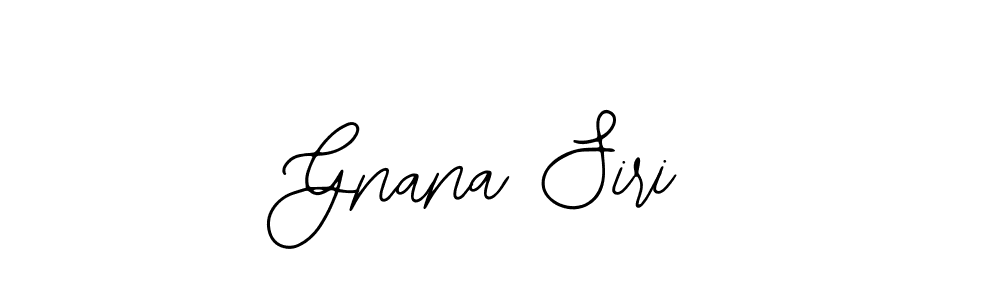 How to make Gnana Siri signature? Bearetta-2O07w is a professional autograph style. Create handwritten signature for Gnana Siri name. Gnana Siri signature style 12 images and pictures png