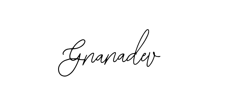 You should practise on your own different ways (Bearetta-2O07w) to write your name (Gnanadev) in signature. don't let someone else do it for you. Gnanadev signature style 12 images and pictures png