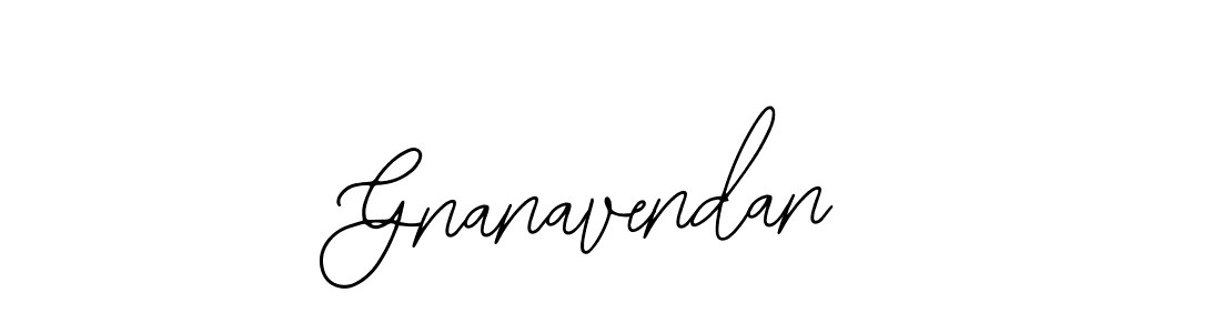 How to make Gnanavendan name signature. Use Bearetta-2O07w style for creating short signs online. This is the latest handwritten sign. Gnanavendan signature style 12 images and pictures png