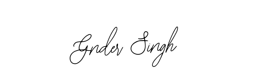 Also we have Gnder Singh name is the best signature style. Create professional handwritten signature collection using Bearetta-2O07w autograph style. Gnder Singh signature style 12 images and pictures png