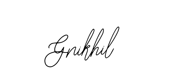 It looks lik you need a new signature style for name Gnikhil. Design unique handwritten (Bearetta-2O07w) signature with our free signature maker in just a few clicks. Gnikhil signature style 12 images and pictures png