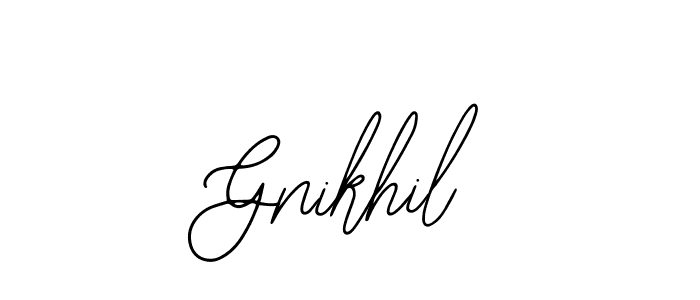 It looks lik you need a new signature style for name Gnikhil. Design unique handwritten (Bearetta-2O07w) signature with our free signature maker in just a few clicks. Gnikhil signature style 12 images and pictures png