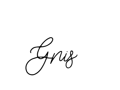How to make Gnis signature? Bearetta-2O07w is a professional autograph style. Create handwritten signature for Gnis name. Gnis signature style 12 images and pictures png