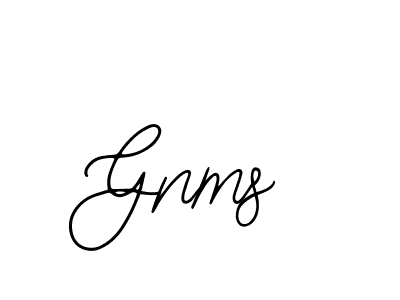 How to make Gnms signature? Bearetta-2O07w is a professional autograph style. Create handwritten signature for Gnms name. Gnms signature style 12 images and pictures png