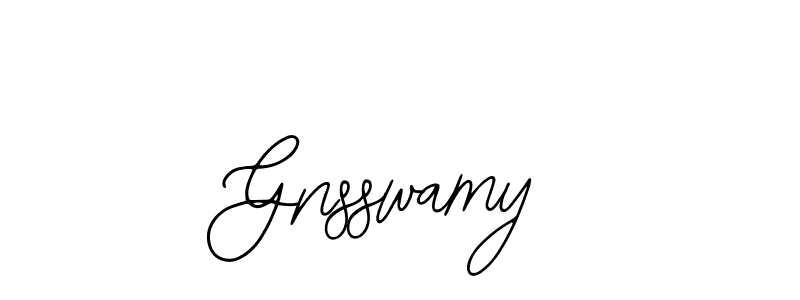 You should practise on your own different ways (Bearetta-2O07w) to write your name (Gnsswamy) in signature. don't let someone else do it for you. Gnsswamy signature style 12 images and pictures png