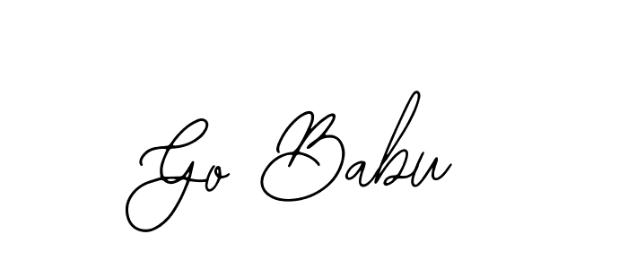 You can use this online signature creator to create a handwritten signature for the name Go Babu. This is the best online autograph maker. Go Babu signature style 12 images and pictures png