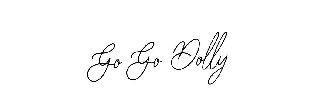 if you are searching for the best signature style for your name Go Go Dolly. so please give up your signature search. here we have designed multiple signature styles  using Bearetta-2O07w. Go Go Dolly signature style 12 images and pictures png