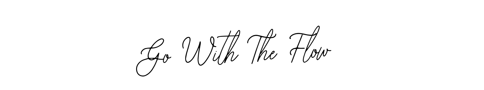 Also You can easily find your signature by using the search form. We will create Go With The Flow name handwritten signature images for you free of cost using Bearetta-2O07w sign style. Go With The Flow signature style 12 images and pictures png