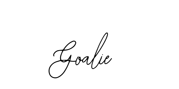 Design your own signature with our free online signature maker. With this signature software, you can create a handwritten (Bearetta-2O07w) signature for name Goalie. Goalie signature style 12 images and pictures png