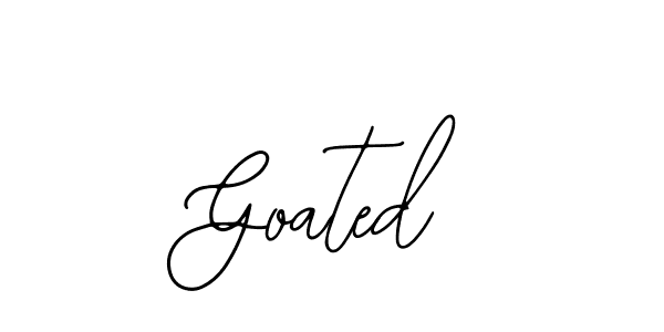Use a signature maker to create a handwritten signature online. With this signature software, you can design (Bearetta-2O07w) your own signature for name Goated. Goated signature style 12 images and pictures png