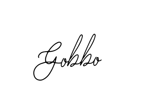 You should practise on your own different ways (Bearetta-2O07w) to write your name (Gobbo) in signature. don't let someone else do it for you. Gobbo signature style 12 images and pictures png