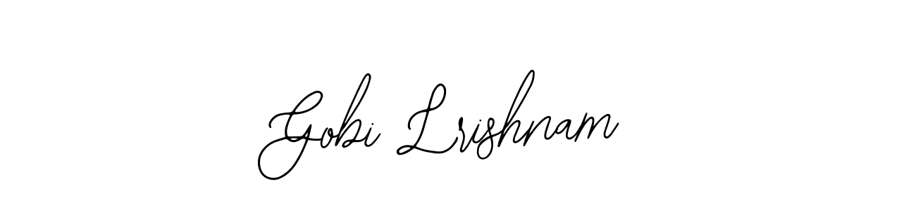 Create a beautiful signature design for name Gobi Lrishnam. With this signature (Bearetta-2O07w) fonts, you can make a handwritten signature for free. Gobi Lrishnam signature style 12 images and pictures png