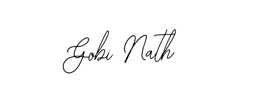 How to make Gobi Nath name signature. Use Bearetta-2O07w style for creating short signs online. This is the latest handwritten sign. Gobi Nath signature style 12 images and pictures png