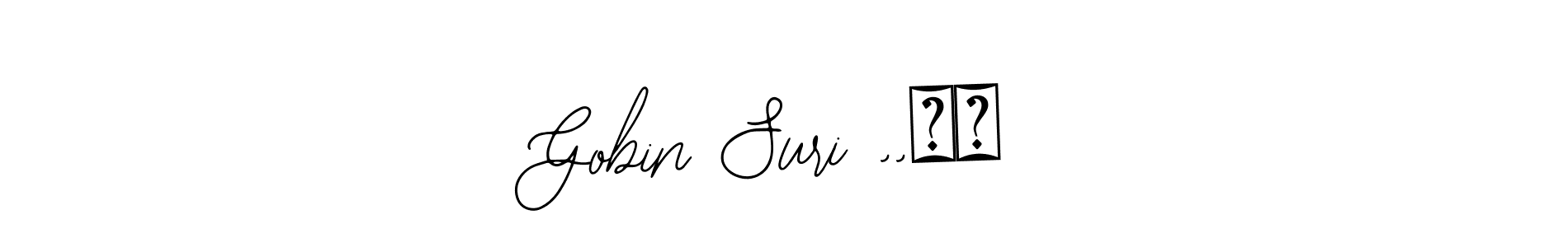 You can use this online signature creator to create a handwritten signature for the name Gobin Suri ,,❤️. This is the best online autograph maker. Gobin Suri ,,❤️ signature style 12 images and pictures png