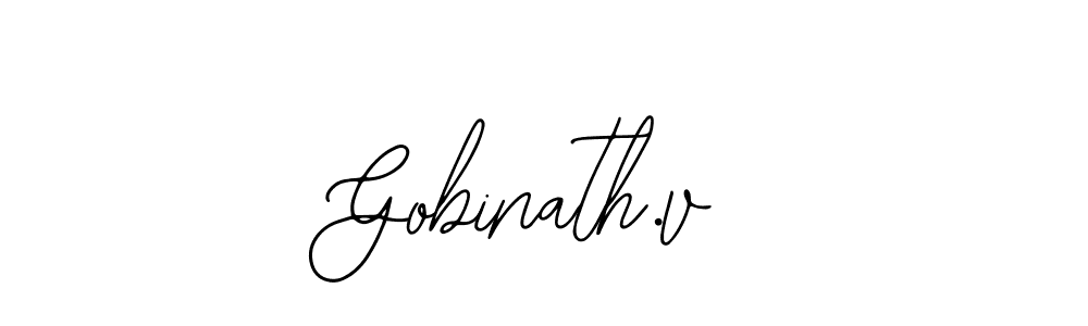 Similarly Bearetta-2O07w is the best handwritten signature design. Signature creator online .You can use it as an online autograph creator for name Gobinath.v. Gobinath.v signature style 12 images and pictures png