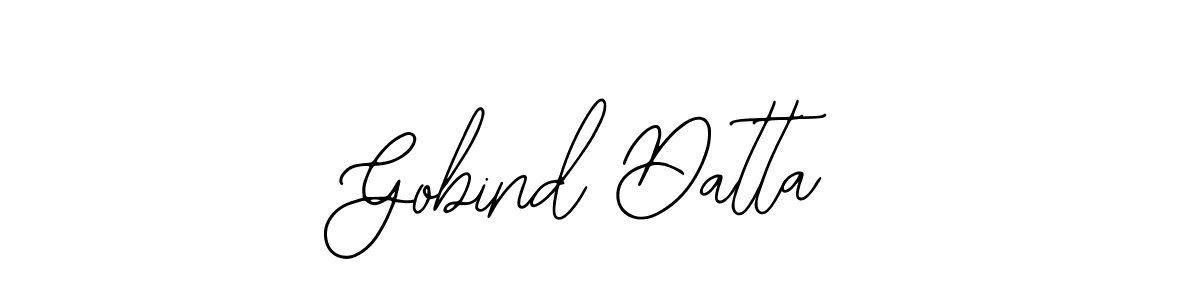 Use a signature maker to create a handwritten signature online. With this signature software, you can design (Bearetta-2O07w) your own signature for name Gobind Datta. Gobind Datta signature style 12 images and pictures png