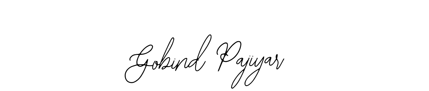 Use a signature maker to create a handwritten signature online. With this signature software, you can design (Bearetta-2O07w) your own signature for name Gobind Pajiyar. Gobind Pajiyar signature style 12 images and pictures png