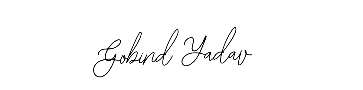 Bearetta-2O07w is a professional signature style that is perfect for those who want to add a touch of class to their signature. It is also a great choice for those who want to make their signature more unique. Get Gobind Yadav name to fancy signature for free. Gobind Yadav signature style 12 images and pictures png