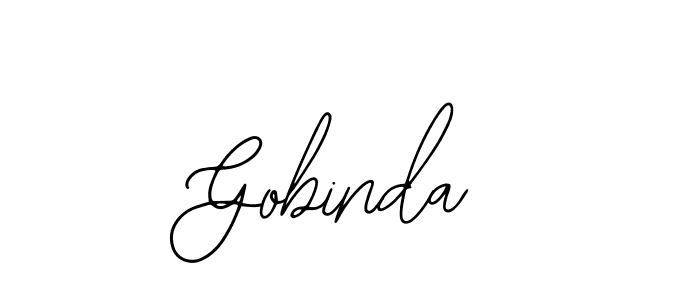 Design your own signature with our free online signature maker. With this signature software, you can create a handwritten (Bearetta-2O07w) signature for name Gobinda. Gobinda signature style 12 images and pictures png