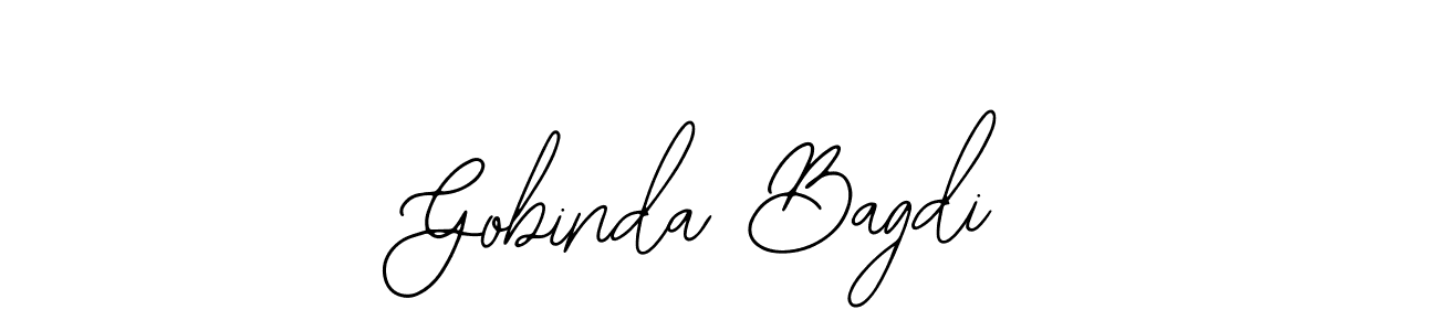 You should practise on your own different ways (Bearetta-2O07w) to write your name (Gobinda Bagdi) in signature. don't let someone else do it for you. Gobinda Bagdi signature style 12 images and pictures png