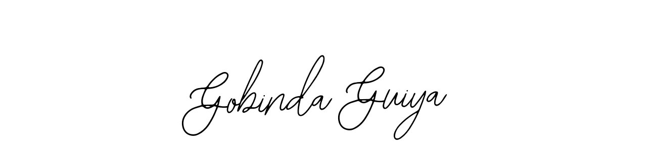 Design your own signature with our free online signature maker. With this signature software, you can create a handwritten (Bearetta-2O07w) signature for name Gobinda Guiya. Gobinda Guiya signature style 12 images and pictures png