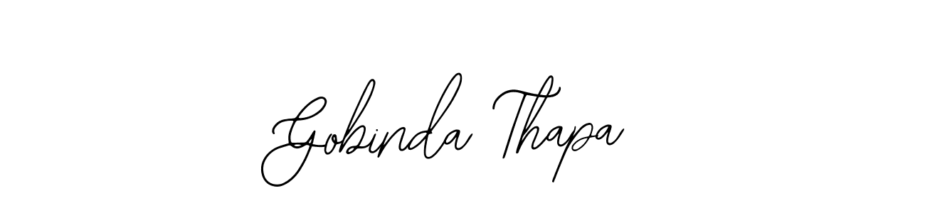 This is the best signature style for the Gobinda Thapa name. Also you like these signature font (Bearetta-2O07w). Mix name signature. Gobinda Thapa signature style 12 images and pictures png