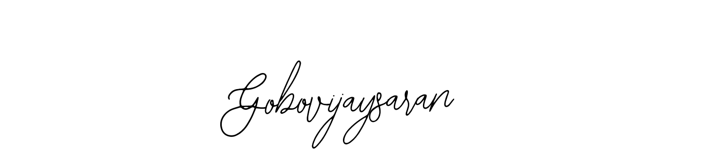 Make a beautiful signature design for name Gobovijaysaran. Use this online signature maker to create a handwritten signature for free. Gobovijaysaran signature style 12 images and pictures png