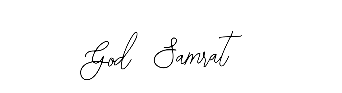 How to make God  Samrat name signature. Use Bearetta-2O07w style for creating short signs online. This is the latest handwritten sign. God  Samrat signature style 12 images and pictures png