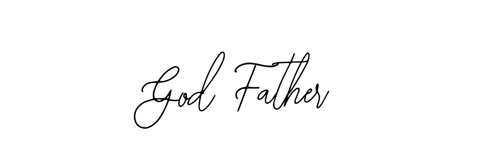 Design your own signature with our free online signature maker. With this signature software, you can create a handwritten (Bearetta-2O07w) signature for name God Father. God Father signature style 12 images and pictures png