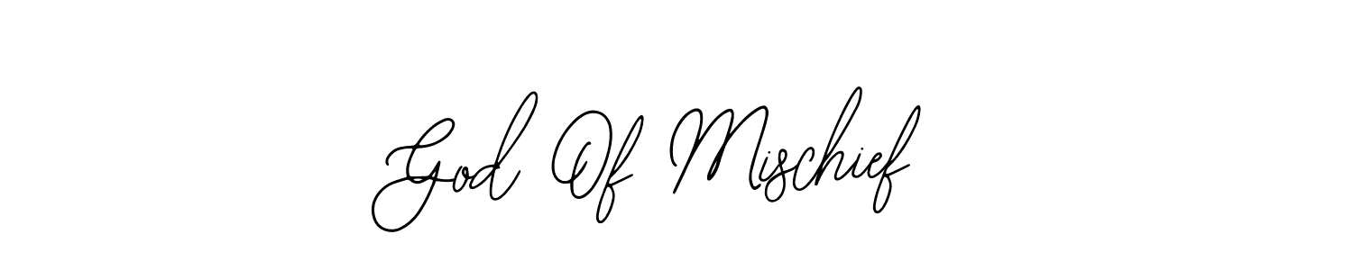 You can use this online signature creator to create a handwritten signature for the name God Of Mischief. This is the best online autograph maker. God Of Mischief signature style 12 images and pictures png