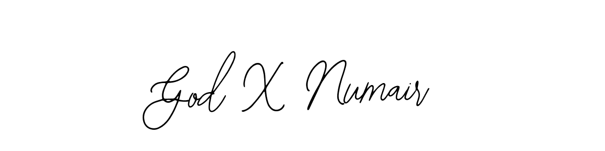 if you are searching for the best signature style for your name God X Numair. so please give up your signature search. here we have designed multiple signature styles  using Bearetta-2O07w. God X Numair signature style 12 images and pictures png
