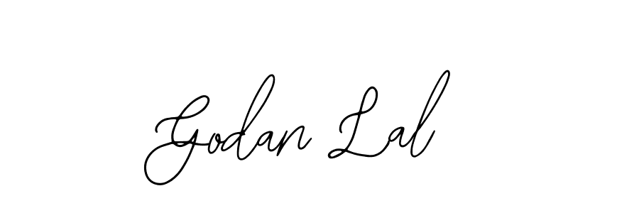 Use a signature maker to create a handwritten signature online. With this signature software, you can design (Bearetta-2O07w) your own signature for name Godan Lal. Godan Lal signature style 12 images and pictures png