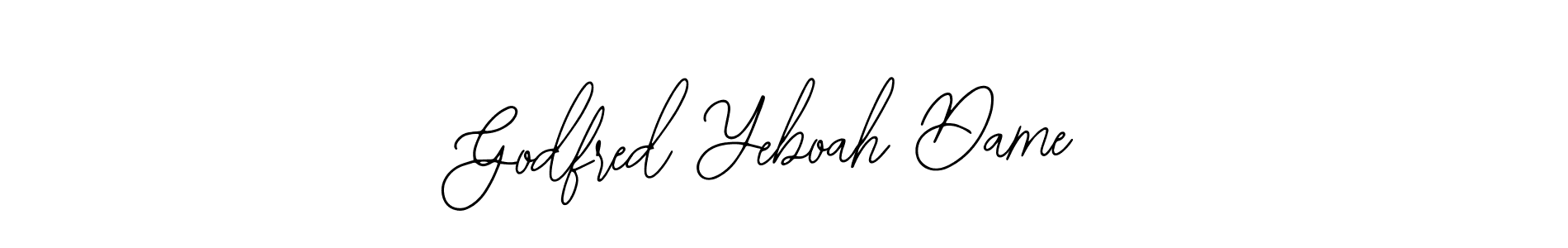 This is the best signature style for the Godfred Yeboah Dame name. Also you like these signature font (Bearetta-2O07w). Mix name signature. Godfred Yeboah Dame signature style 12 images and pictures png