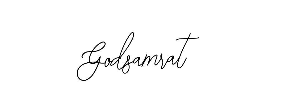 The best way (Bearetta-2O07w) to make a short signature is to pick only two or three words in your name. The name Godsamrat include a total of six letters. For converting this name. Godsamrat signature style 12 images and pictures png