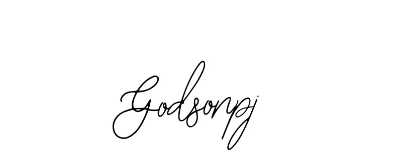 How to make Godsonpj name signature. Use Bearetta-2O07w style for creating short signs online. This is the latest handwritten sign. Godsonpj signature style 12 images and pictures png