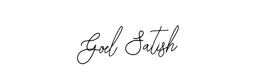This is the best signature style for the Goel Satish name. Also you like these signature font (Bearetta-2O07w). Mix name signature. Goel Satish signature style 12 images and pictures png