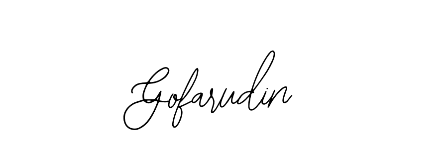 Gofarudin stylish signature style. Best Handwritten Sign (Bearetta-2O07w) for my name. Handwritten Signature Collection Ideas for my name Gofarudin. Gofarudin signature style 12 images and pictures png