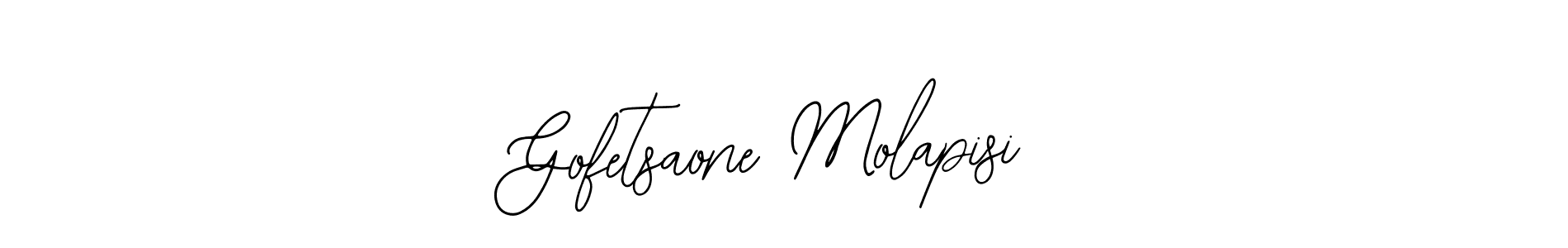 Make a beautiful signature design for name Gofetsaone Molapisi. With this signature (Bearetta-2O07w) style, you can create a handwritten signature for free. Gofetsaone Molapisi signature style 12 images and pictures png