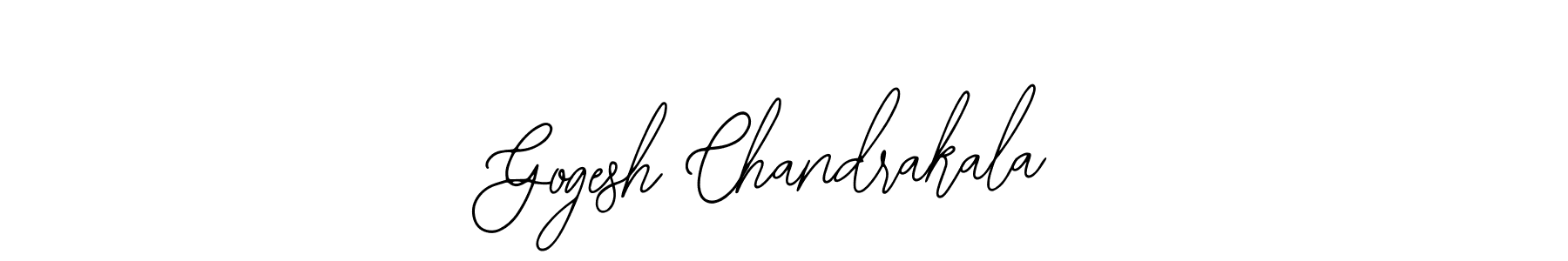 Use a signature maker to create a handwritten signature online. With this signature software, you can design (Bearetta-2O07w) your own signature for name Gogesh Chandrakala. Gogesh Chandrakala signature style 12 images and pictures png