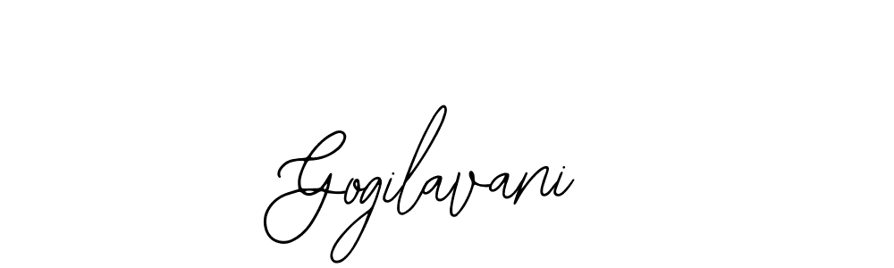 You should practise on your own different ways (Bearetta-2O07w) to write your name (Gogilavani) in signature. don't let someone else do it for you. Gogilavani signature style 12 images and pictures png