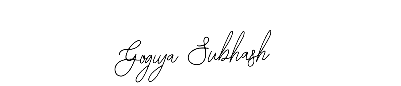 How to Draw Gogiya Subhash signature style? Bearetta-2O07w is a latest design signature styles for name Gogiya Subhash. Gogiya Subhash signature style 12 images and pictures png