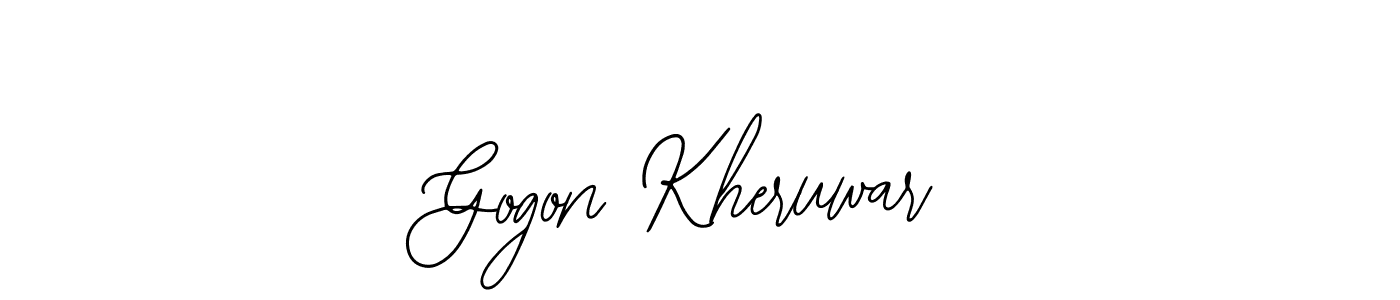 Create a beautiful signature design for name Gogon Kheruwar. With this signature (Bearetta-2O07w) fonts, you can make a handwritten signature for free. Gogon Kheruwar signature style 12 images and pictures png