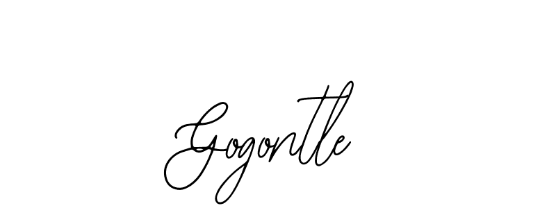 How to make Gogontle signature? Bearetta-2O07w is a professional autograph style. Create handwritten signature for Gogontle name. Gogontle signature style 12 images and pictures png