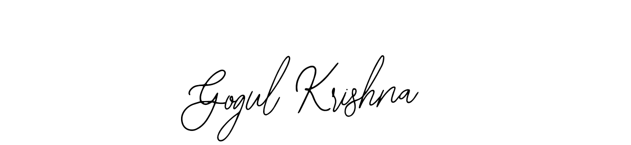 Make a beautiful signature design for name Gogul Krishna. With this signature (Bearetta-2O07w) style, you can create a handwritten signature for free. Gogul Krishna signature style 12 images and pictures png